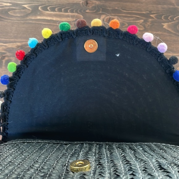 Rattan black clutch - Picture 2 of 3